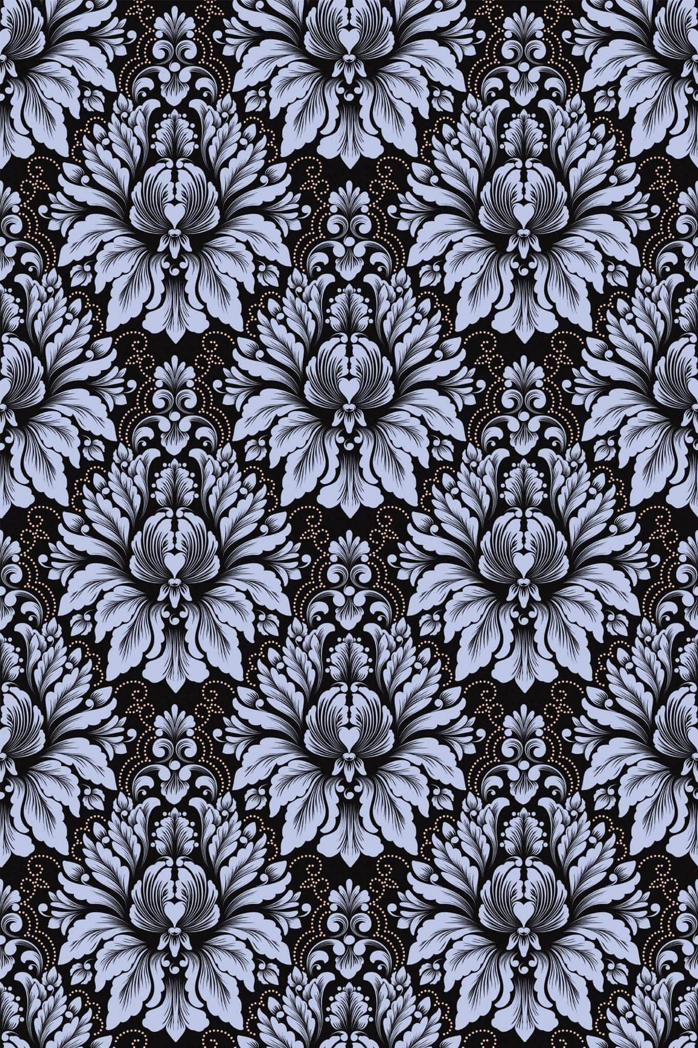 Black Damask Wallpaper