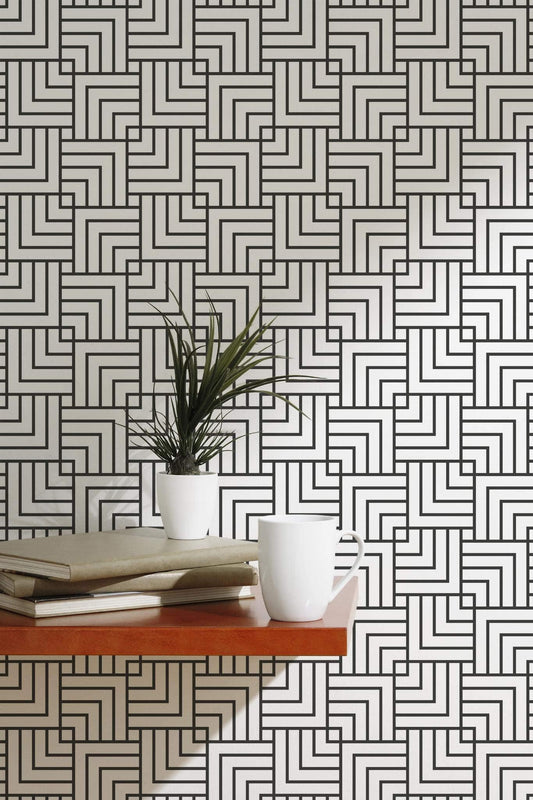 Black Geometric Wallpaper