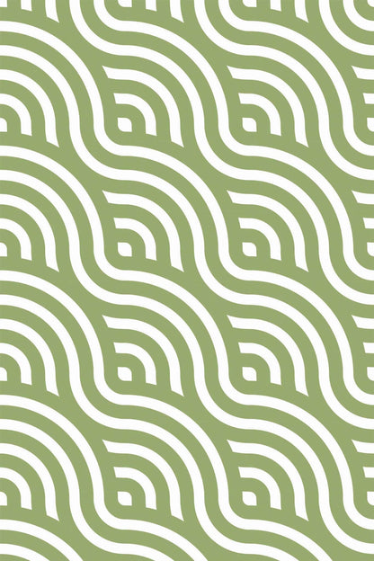 Green Geometric Wallpaper