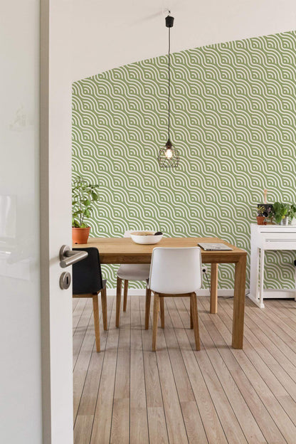 Green Geometric Wallpaper