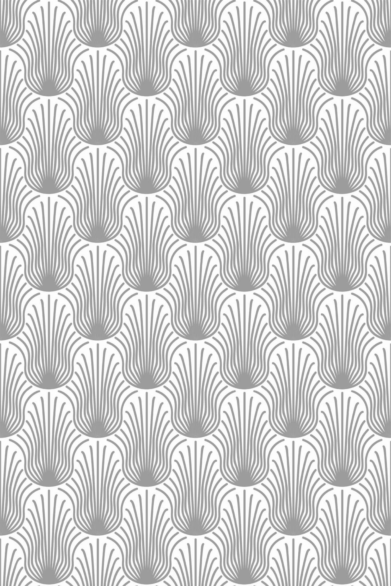 Grey Patterned Wallpaper