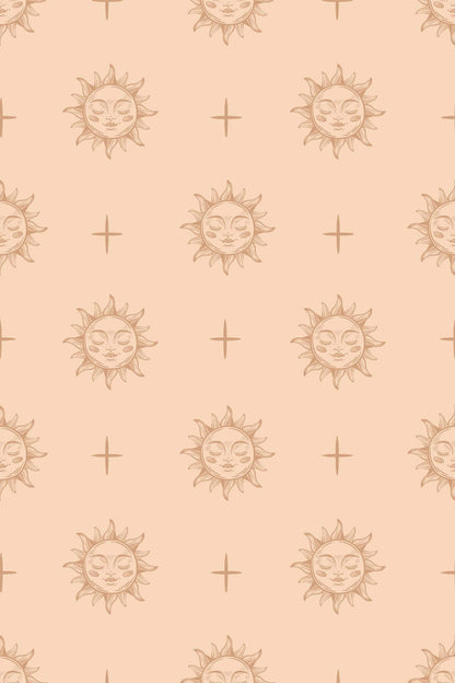 Beige Boho Wallpaper