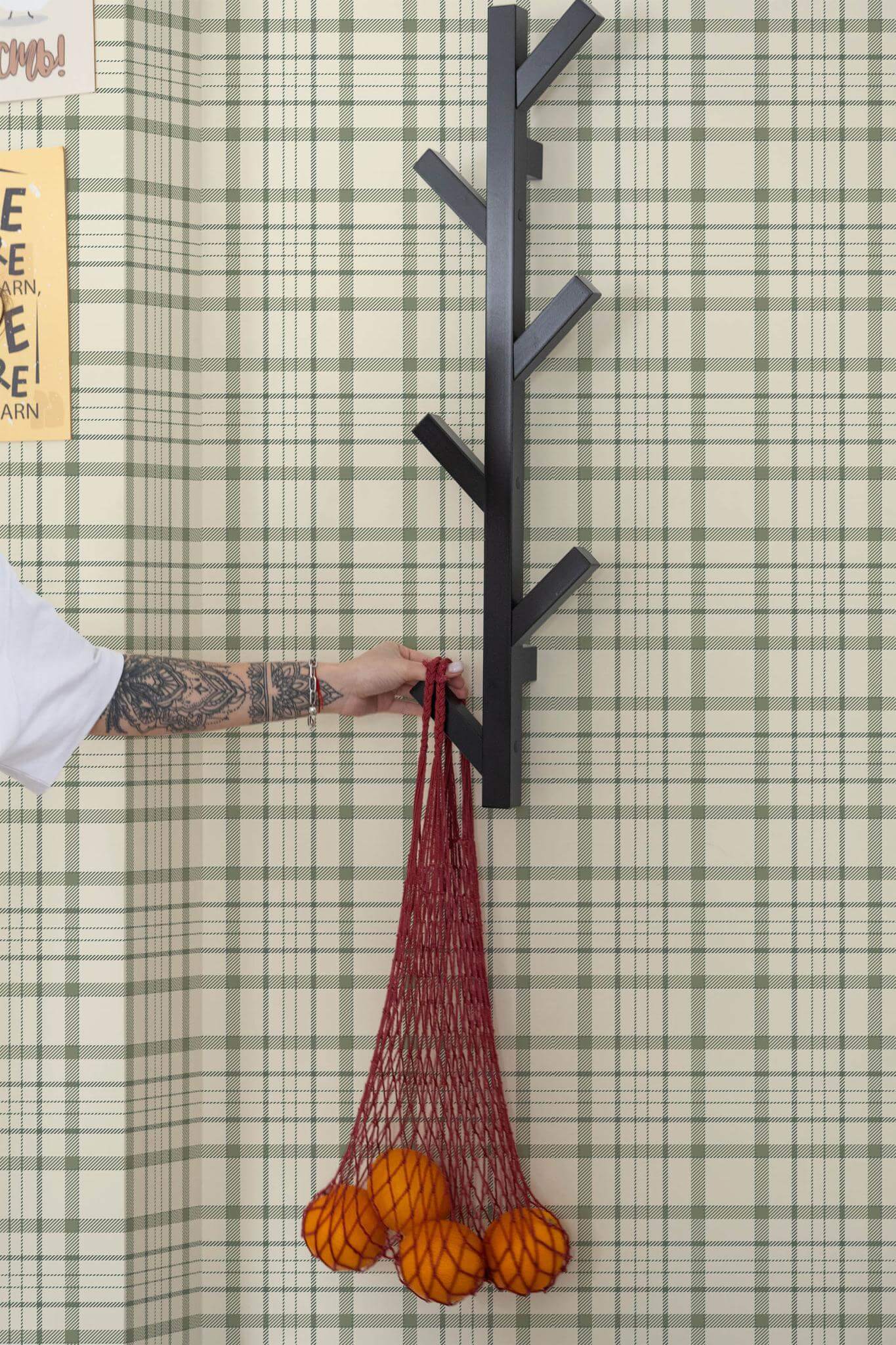 Plaid Peel and Stick Wallpaper