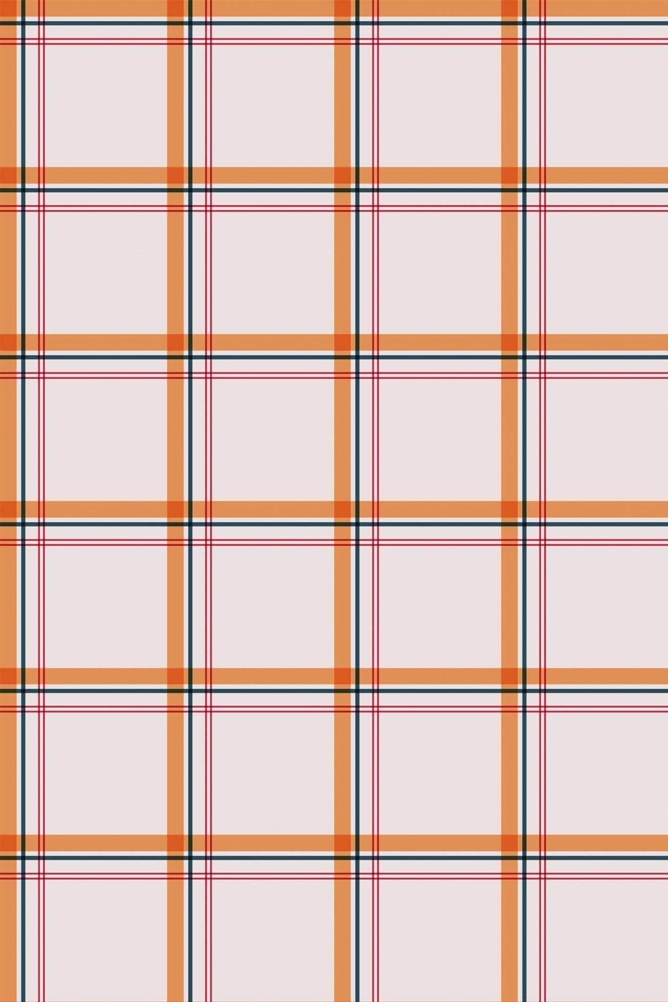 Beige Plaid Wallpaper