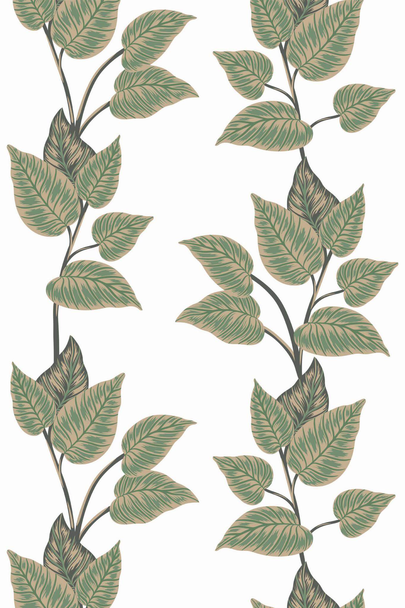 Leaf Pattern Wallpaper