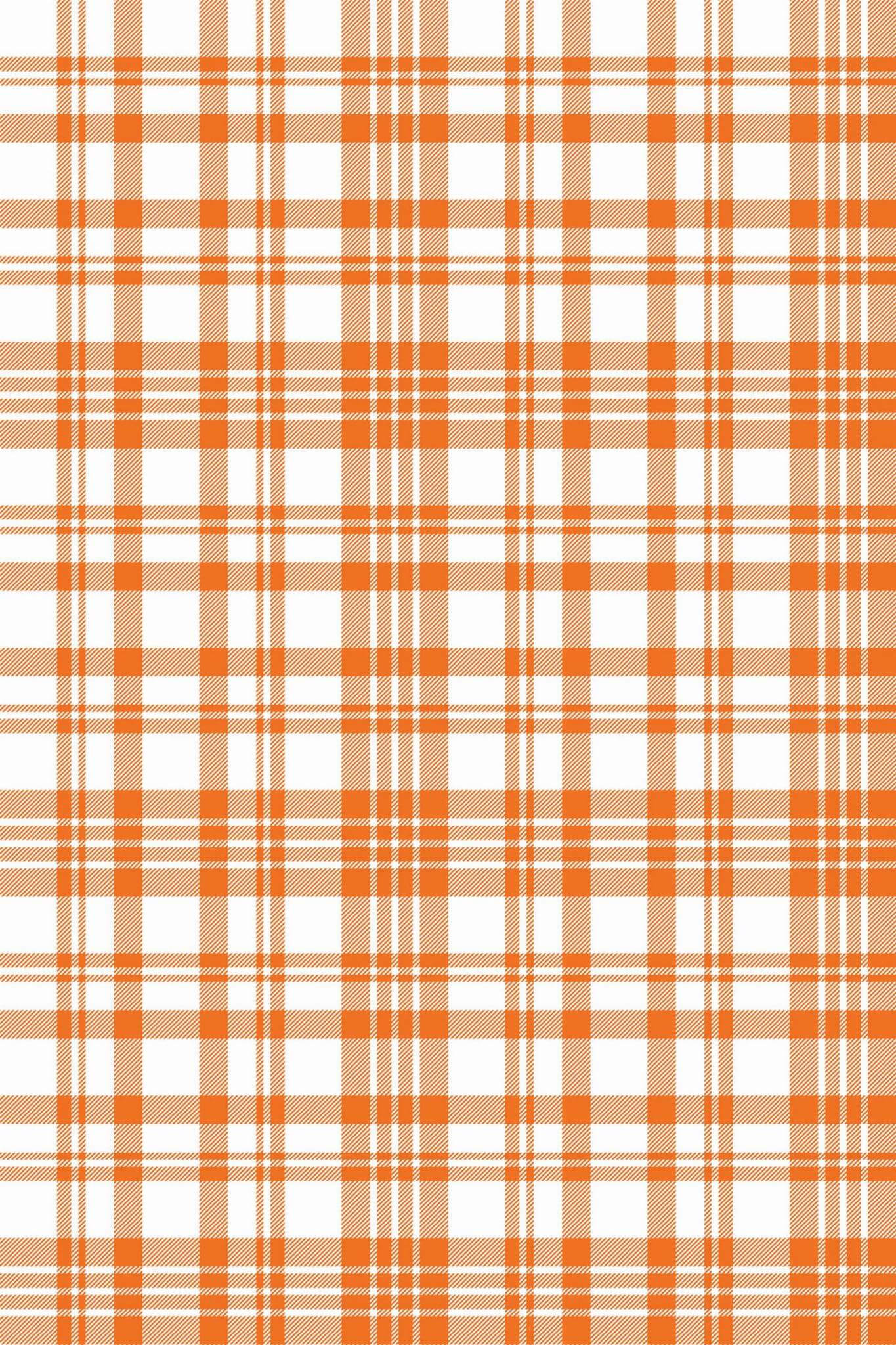 Orange Plaid Wallpaper