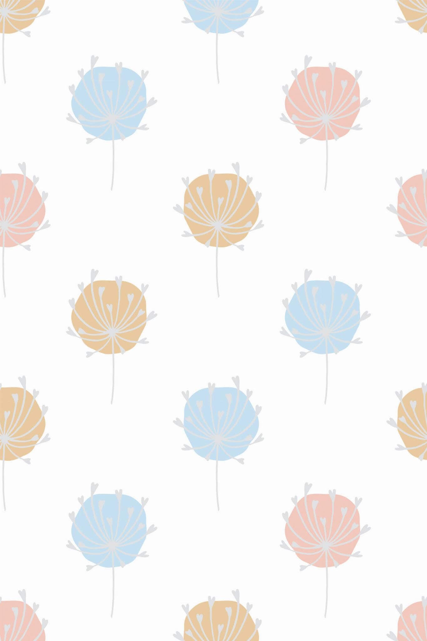 Cute Pastel Flower Wallpaper