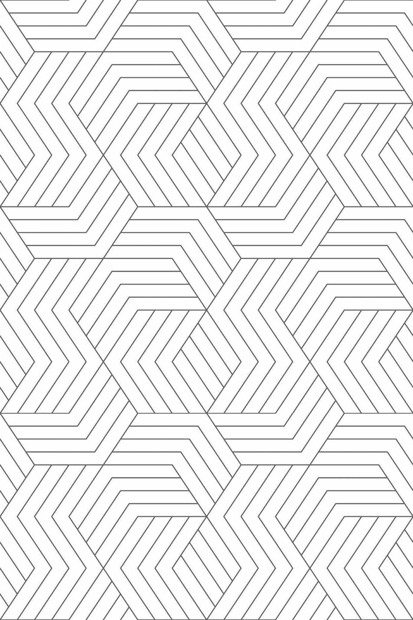 White Geometric Wallpaper