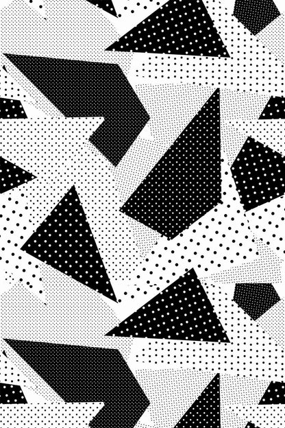 Abstract Wallpaper Black White