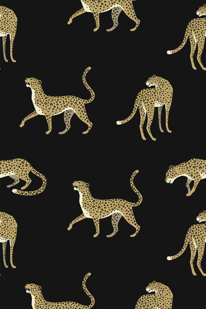 Black Cheetah Print Wallpaper