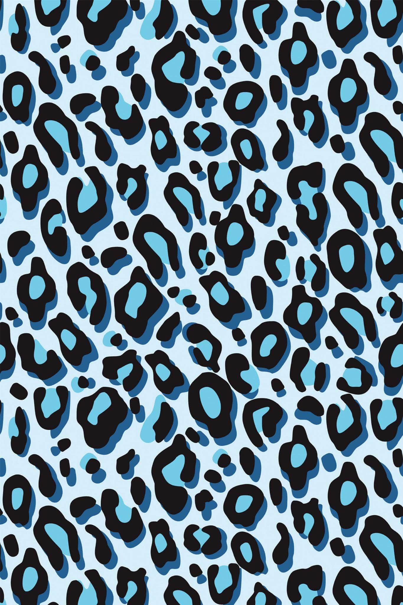 Blue Leopard Wallpaper