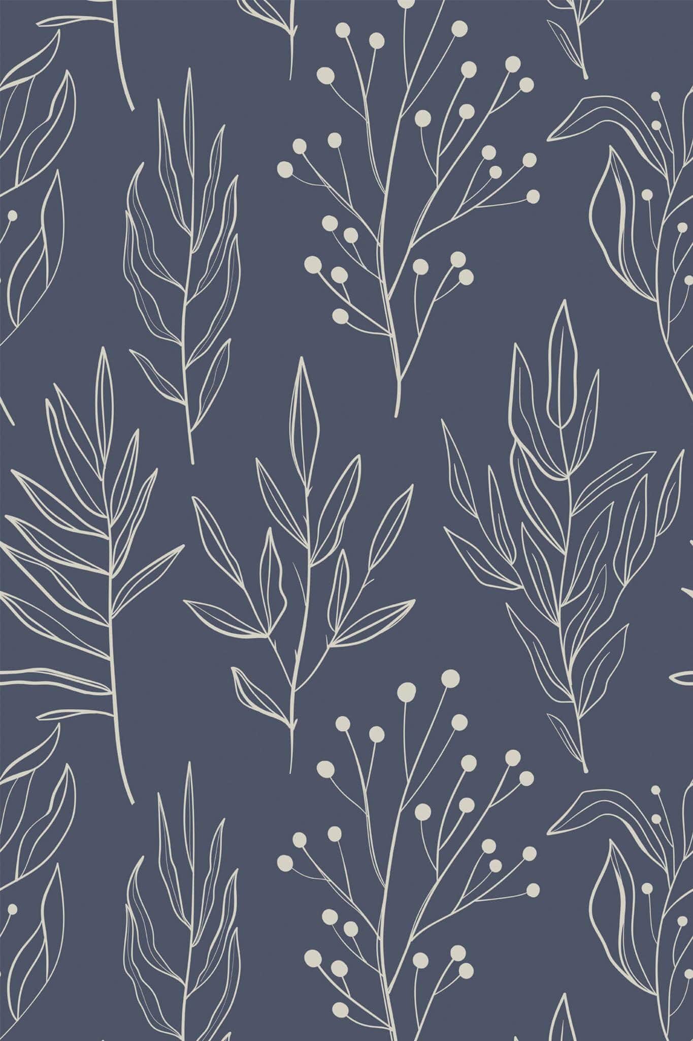 Modern Botanical Wallpaper