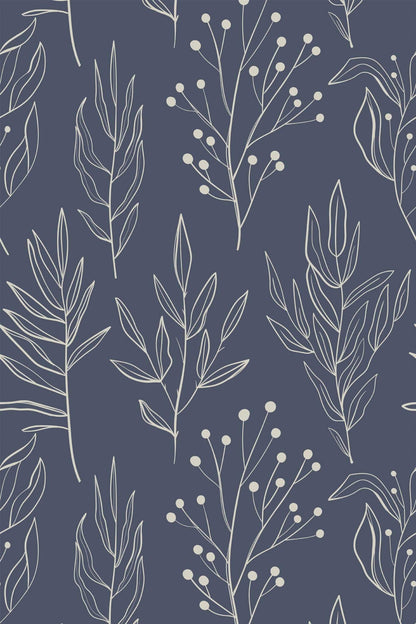 Modern Botanical Wallpaper