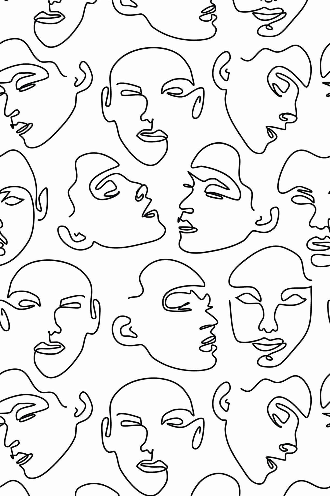 Abstract Face Wallpaper