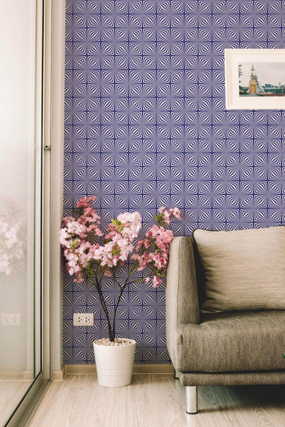 Blue Geometric Wallpaper