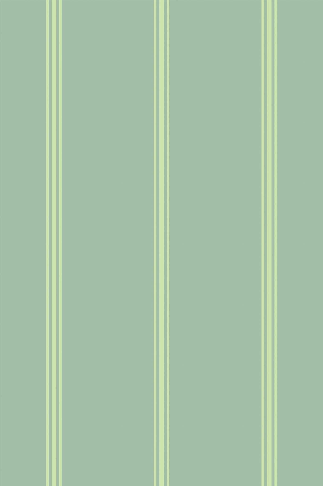 Green Striped Wallpaper