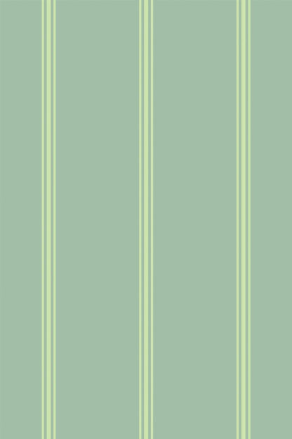 Green Striped Wallpaper