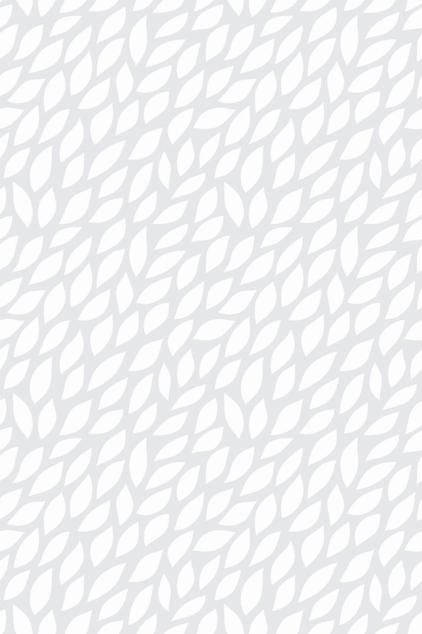 White and Grey Floral Wallpaper