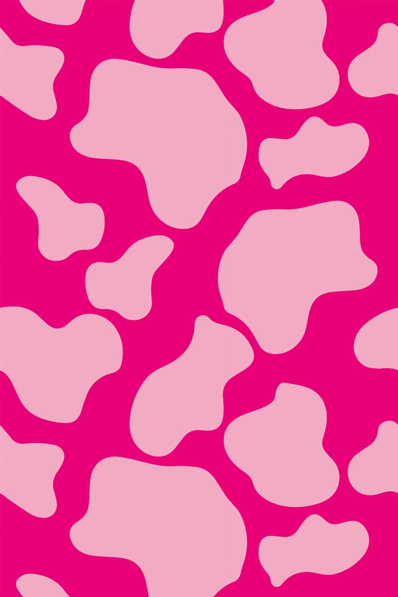 Pink Cow Print Wallpaper