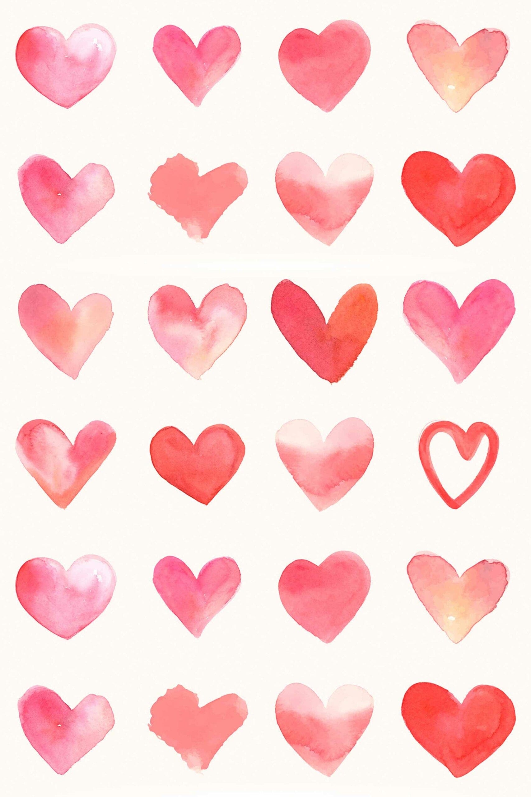 Red Hearts Wallpaper