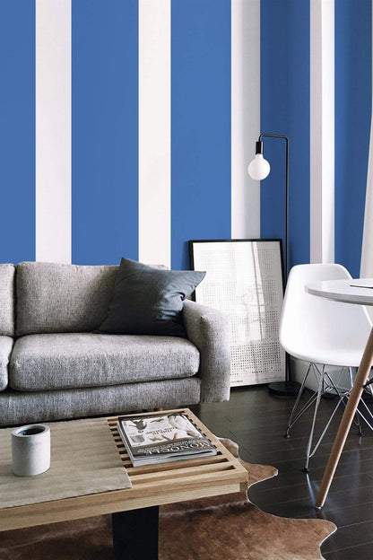 Blue Striped Wallpaper