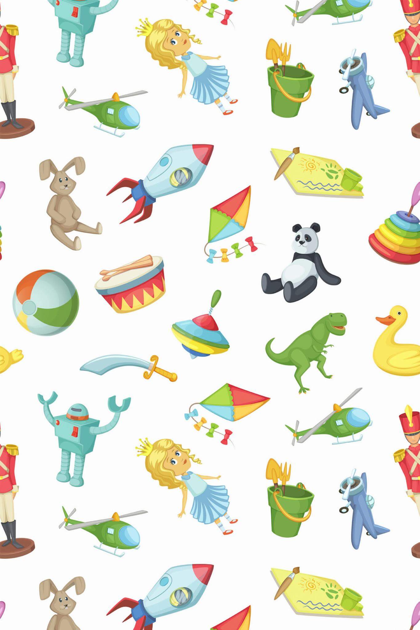 Kids Playroom Wallpaper