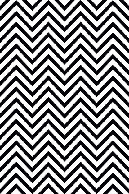 Black and White Herringbone Wallpaper