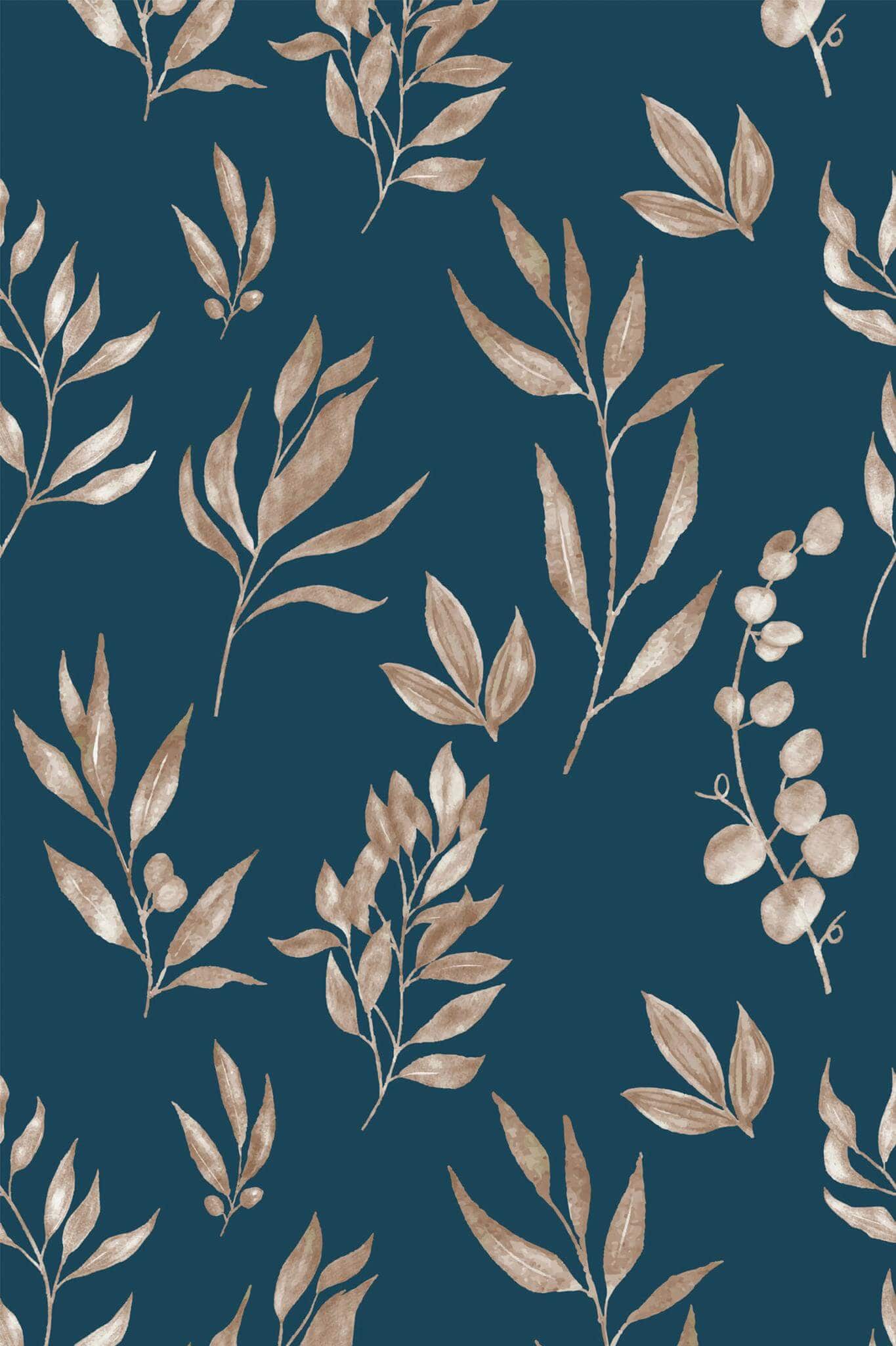 Vintage Blue Wallpaper