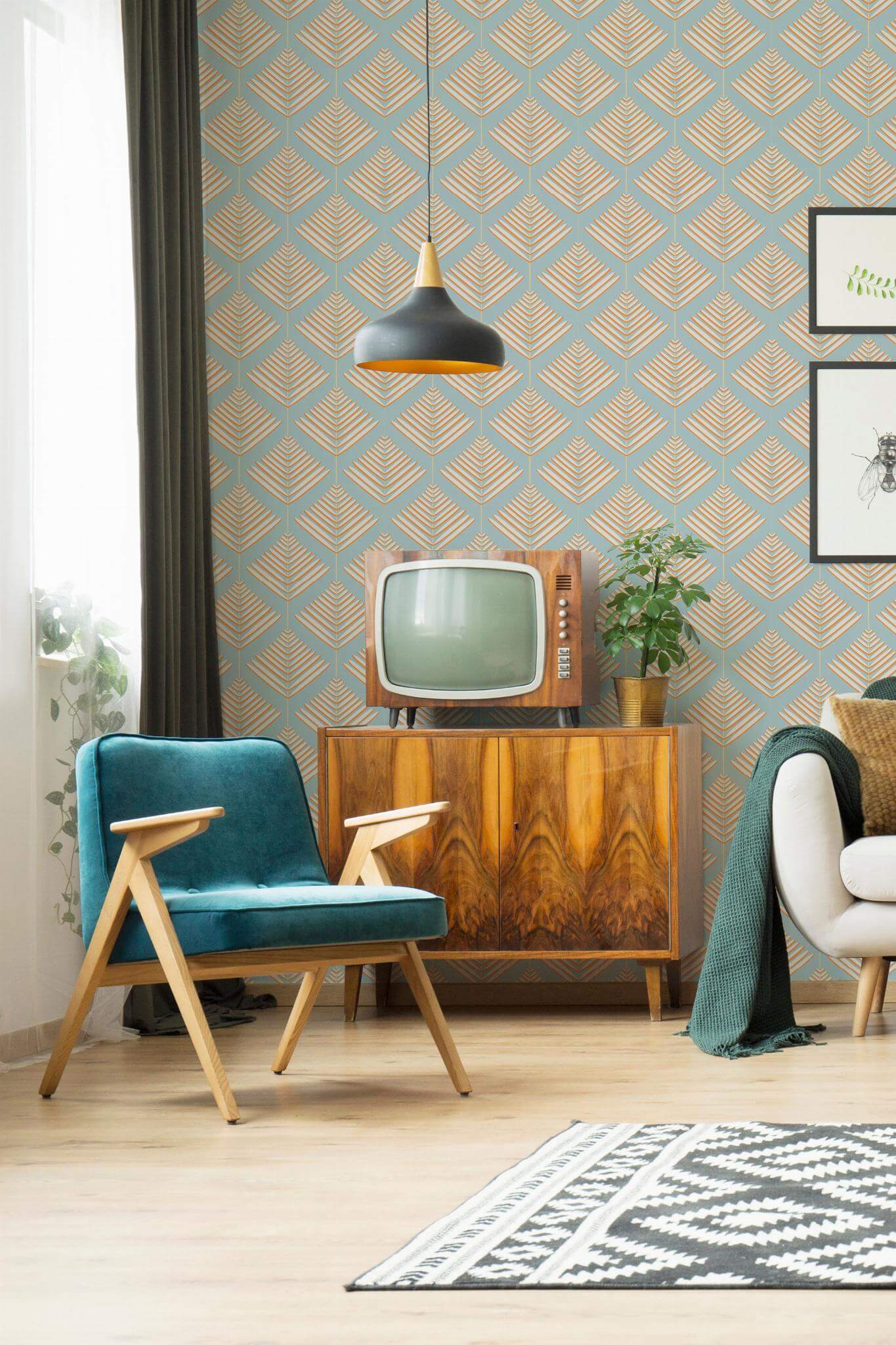 Vintage Mid Century Wallpaper